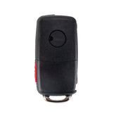 Replacement Keyless Entry Remote Flip Key Fob fits 2002 2003 2004 2005 VW Jetta, Golf, Passat (HLO1J0959753AM)